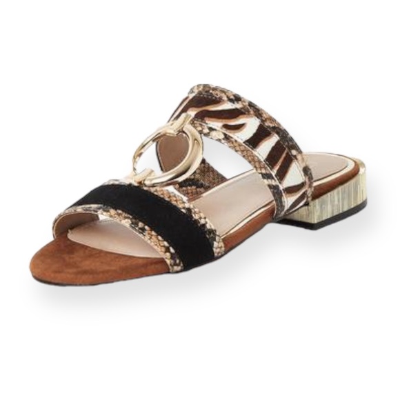 RIVER ISLAND “Nicki” Ring Flat Sandals, Size 7 - Picture 2 of 8